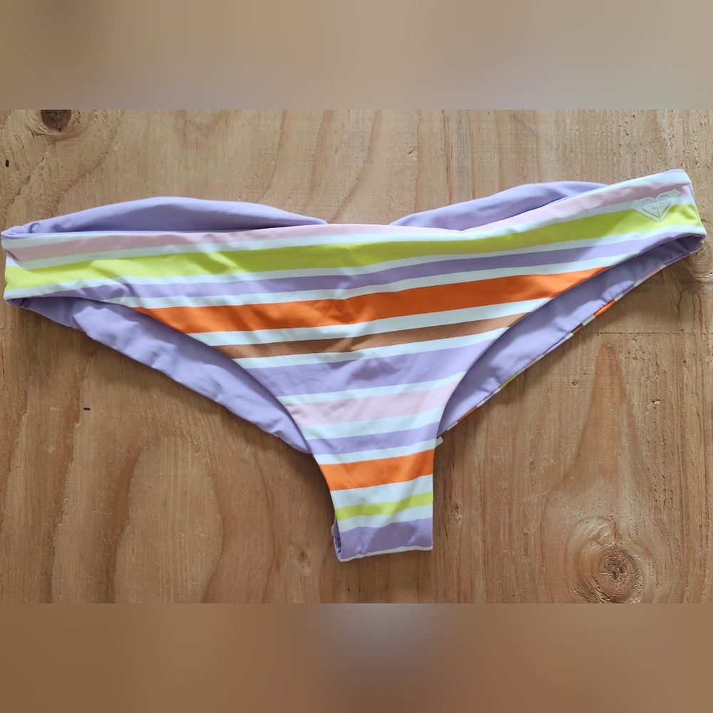 Roxy Reversible Surf Kind Kate Cheeky Bottom Women's Size L